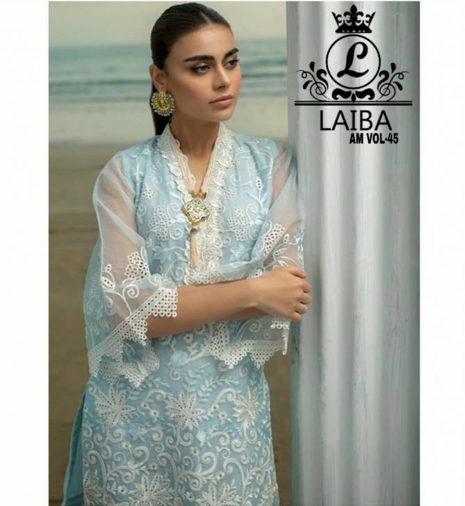Laiba Am 45 Pure Georgette Stylish Kurti With Bottom Pakistani Collection